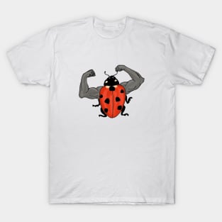 Bodybuilder Ladybug T-Shirt